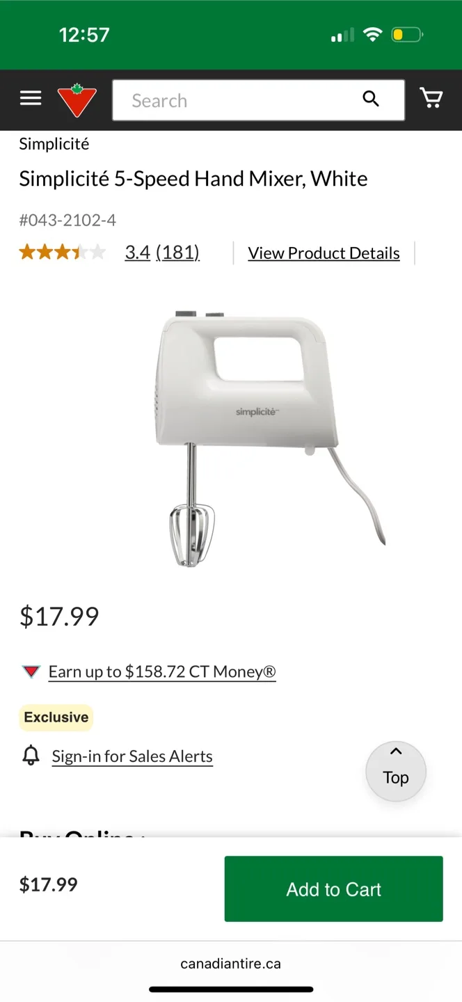 Simplicité Hand Mixer thumbnail