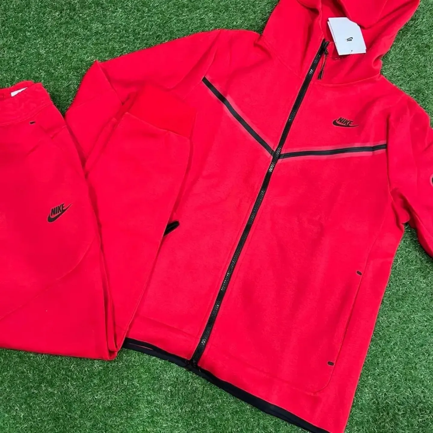 Nike Tech Fleece Red Tracksuit thumbnail