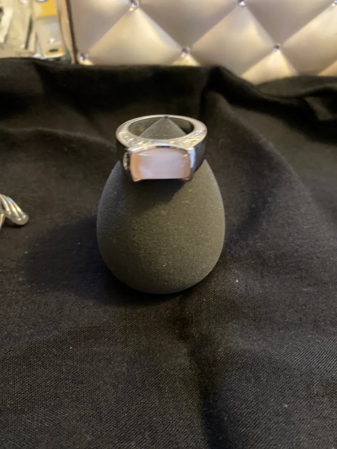 Silver Ring with Pink Stone thumbnail
