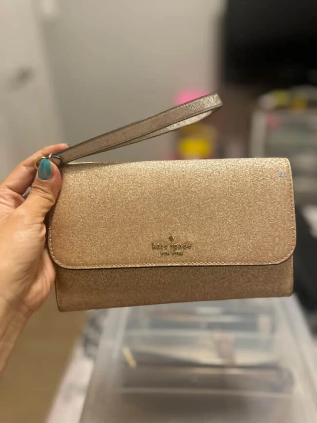 Kate Spade Glitter Wristlet thumbnail