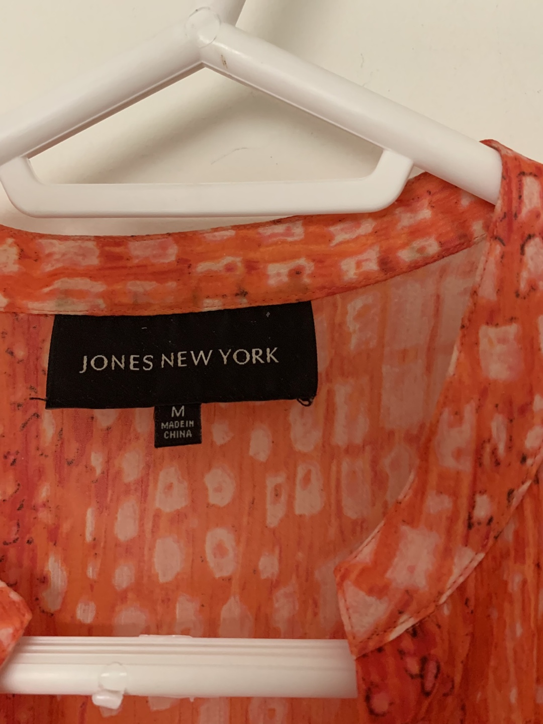 Jones New York Orange Sleeveless Blouse - Size M - photo 4