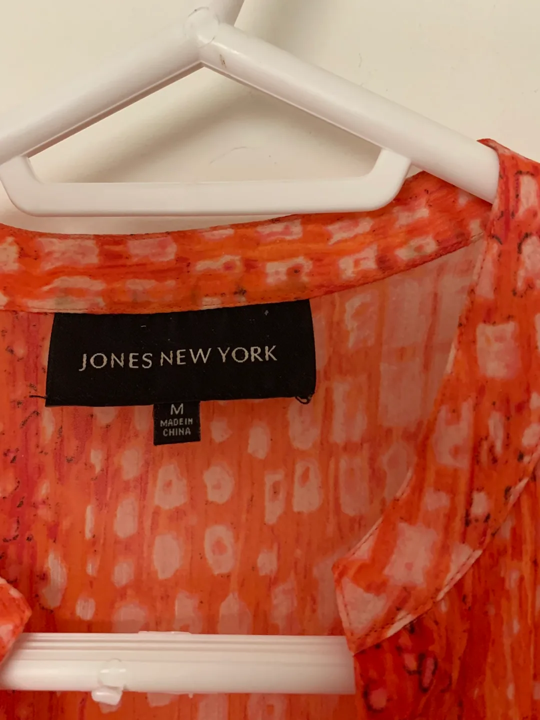 Jones New York Orange Sleeveless Blouse - Size M image indicator(4)