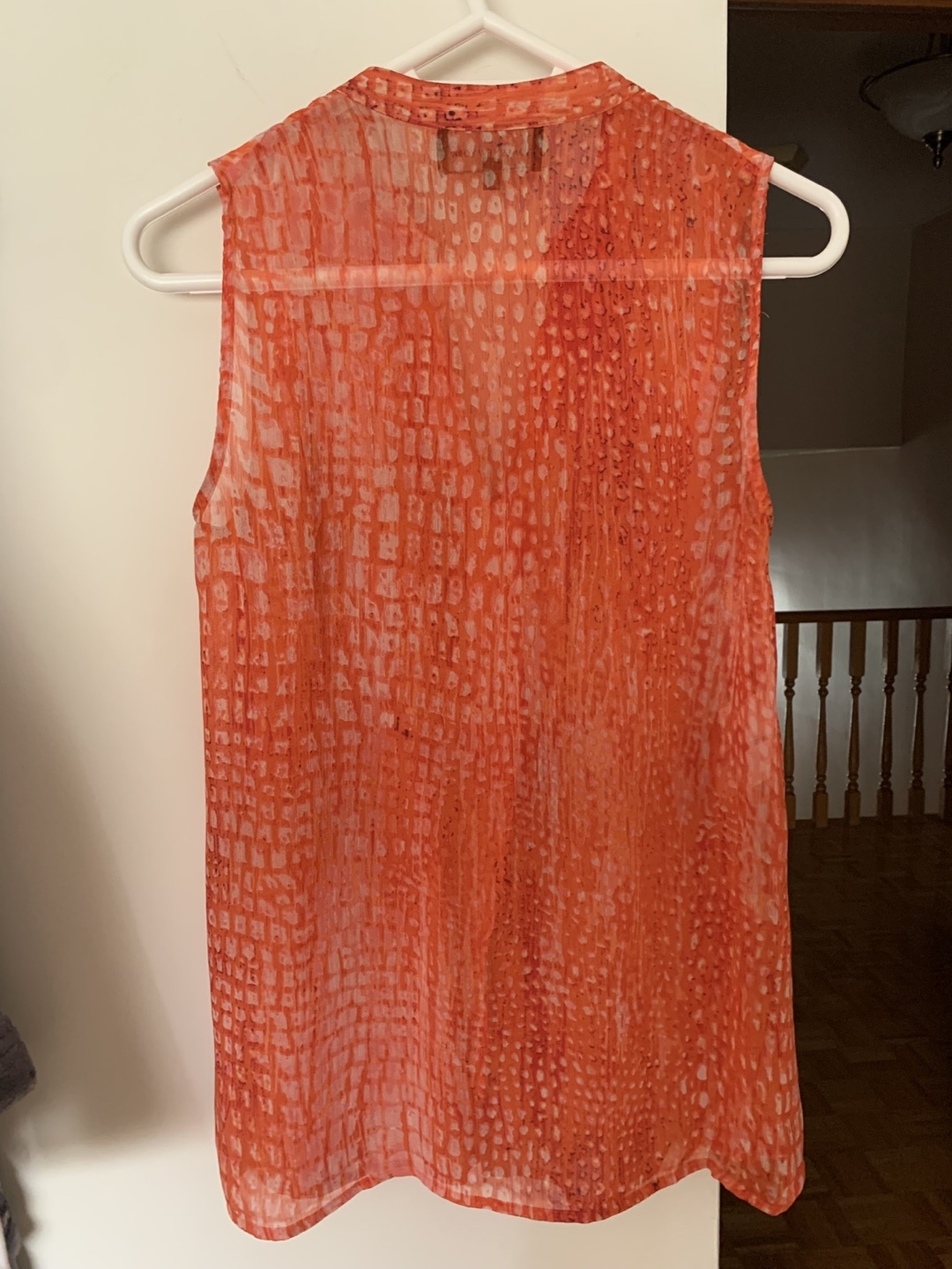 Jones New York Orange Sleeveless Blouse - Size M - photo 2