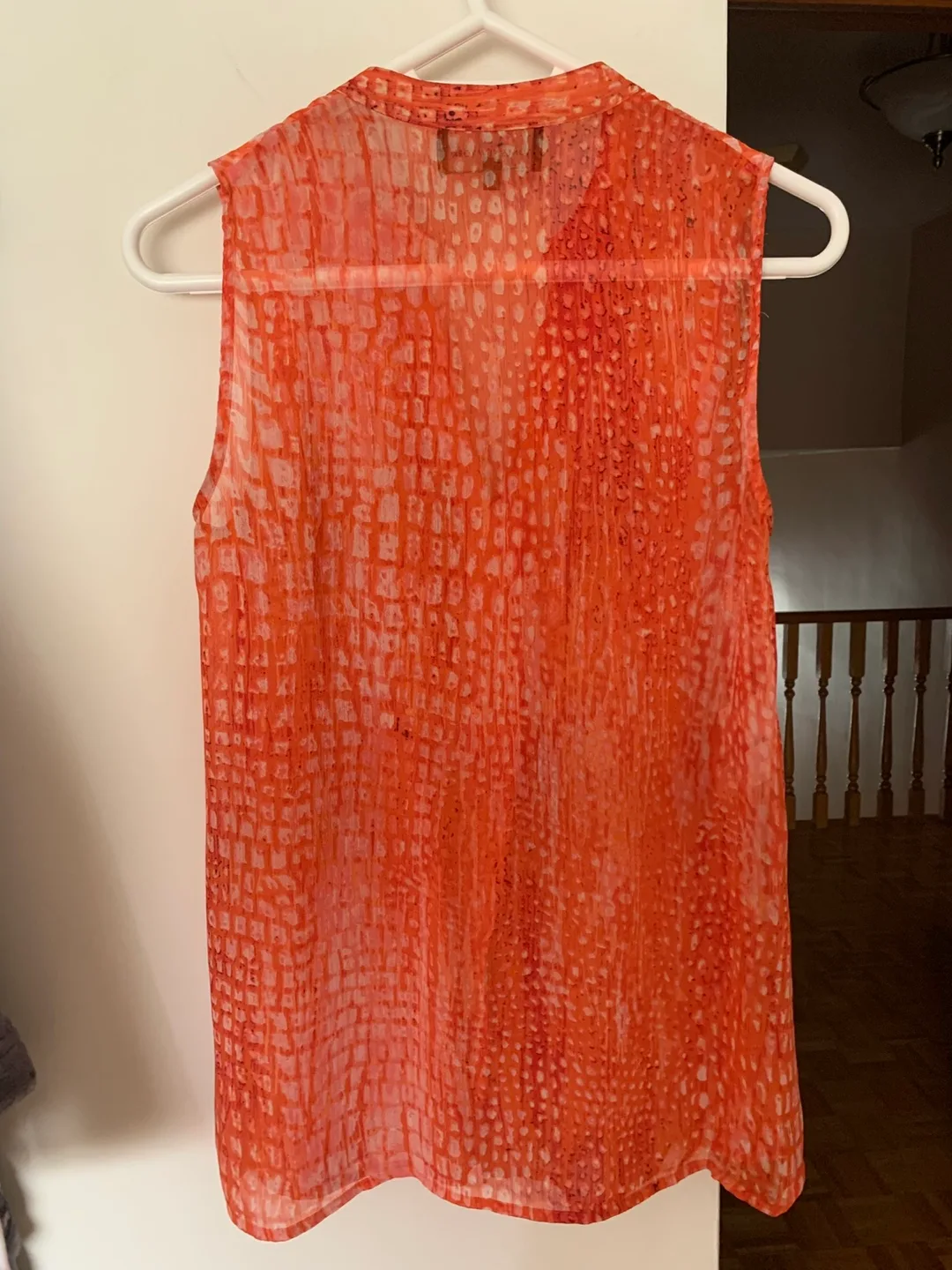 Jones New York Orange Sleeveless Blouse - Size M image indicator(2)