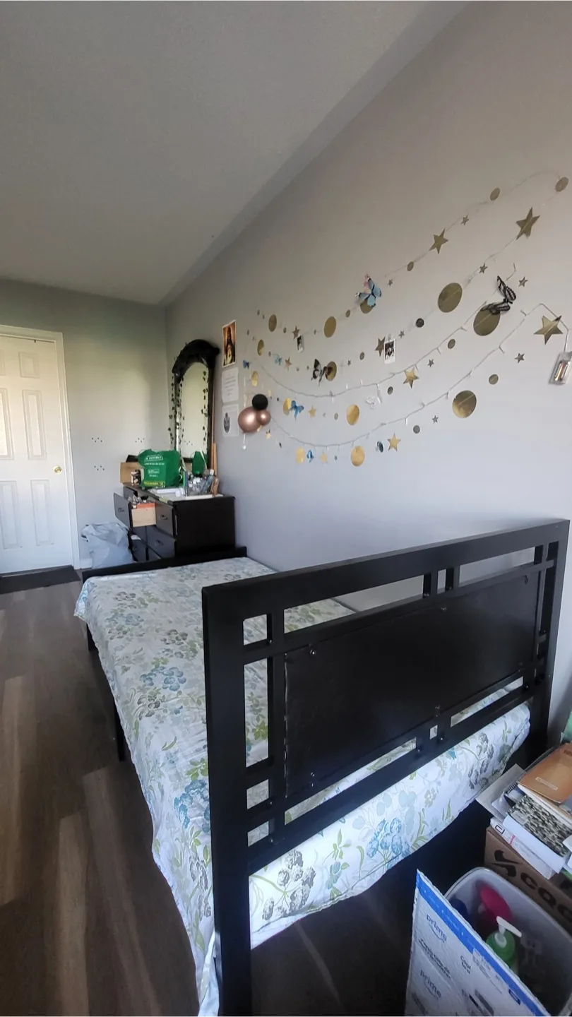 Black Metal Twin Bed Frame and Mattress image indicator(6)