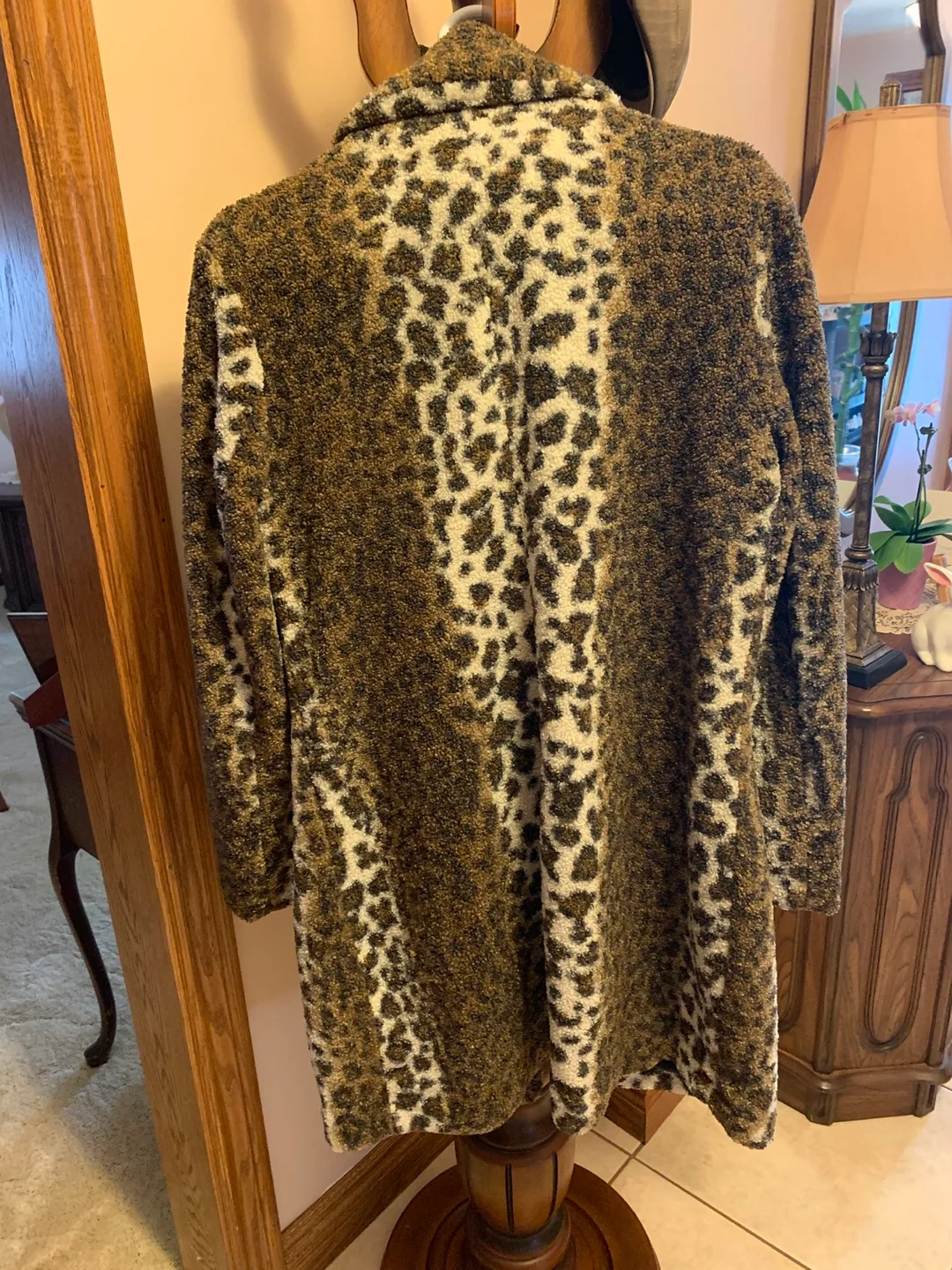 French Connection Leopard Print Coat - Size M image indicator(2)
