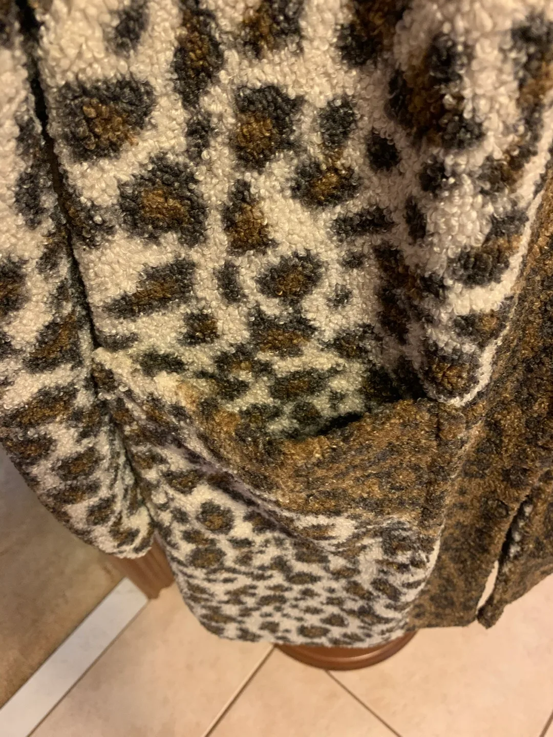 French Connection Leopard Print Coat - Size M image indicator(4)