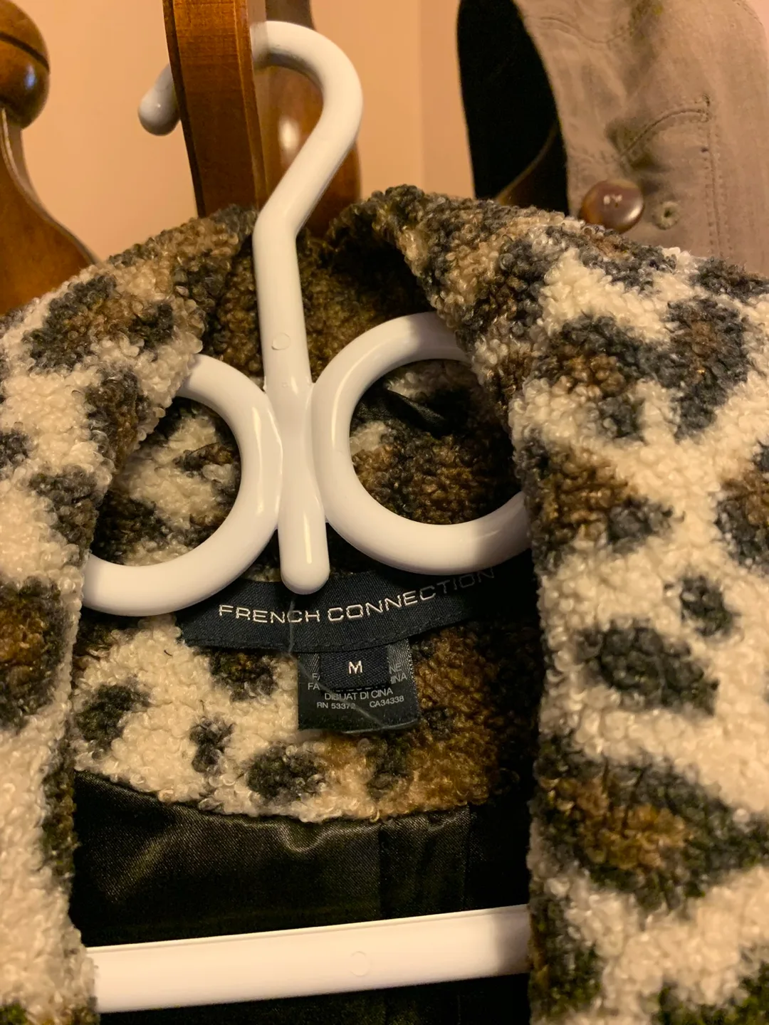 French Connection Leopard Print Coat - Size M image indicator(3)