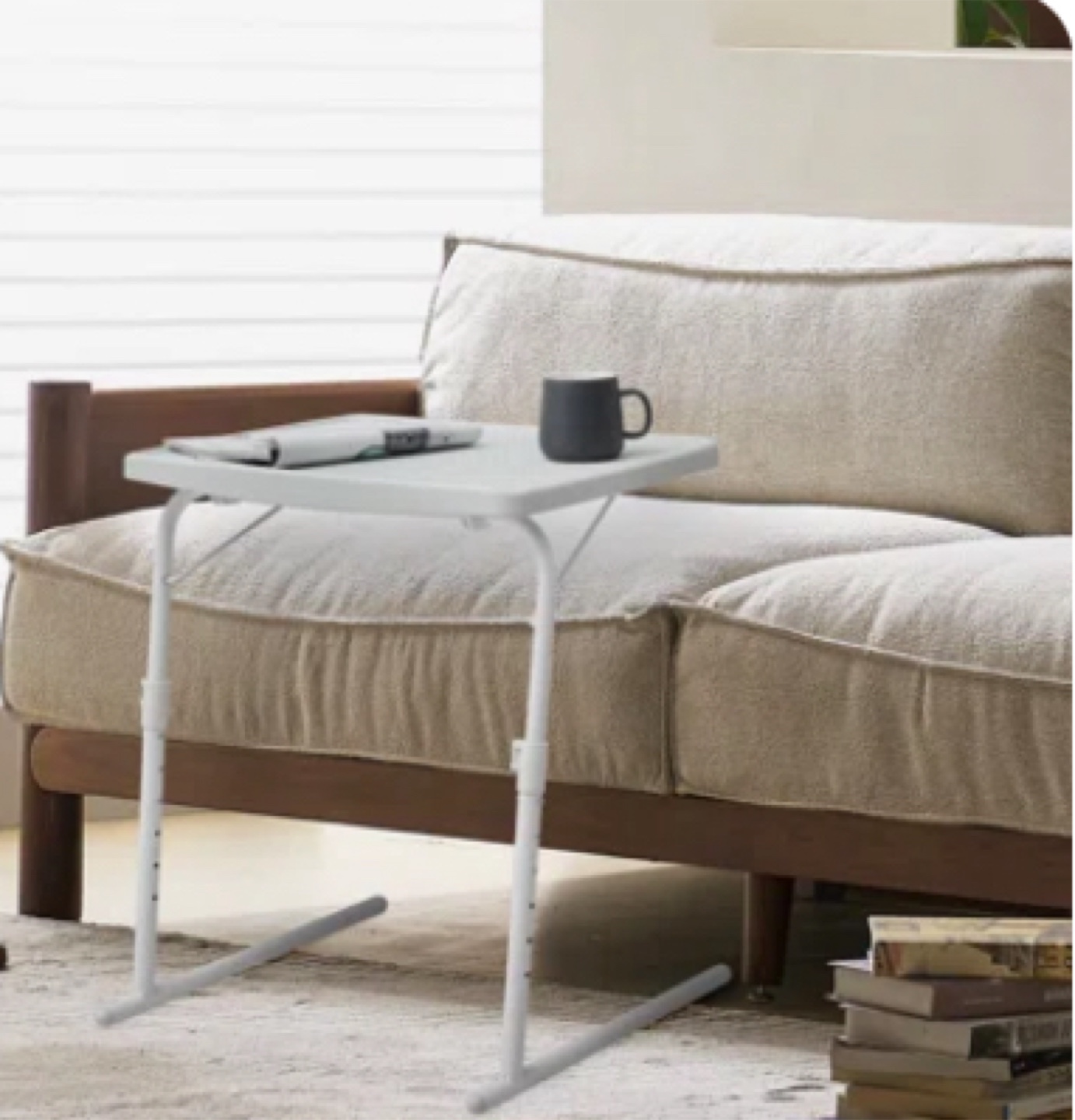 Adjustable White Table Mate - photo 3