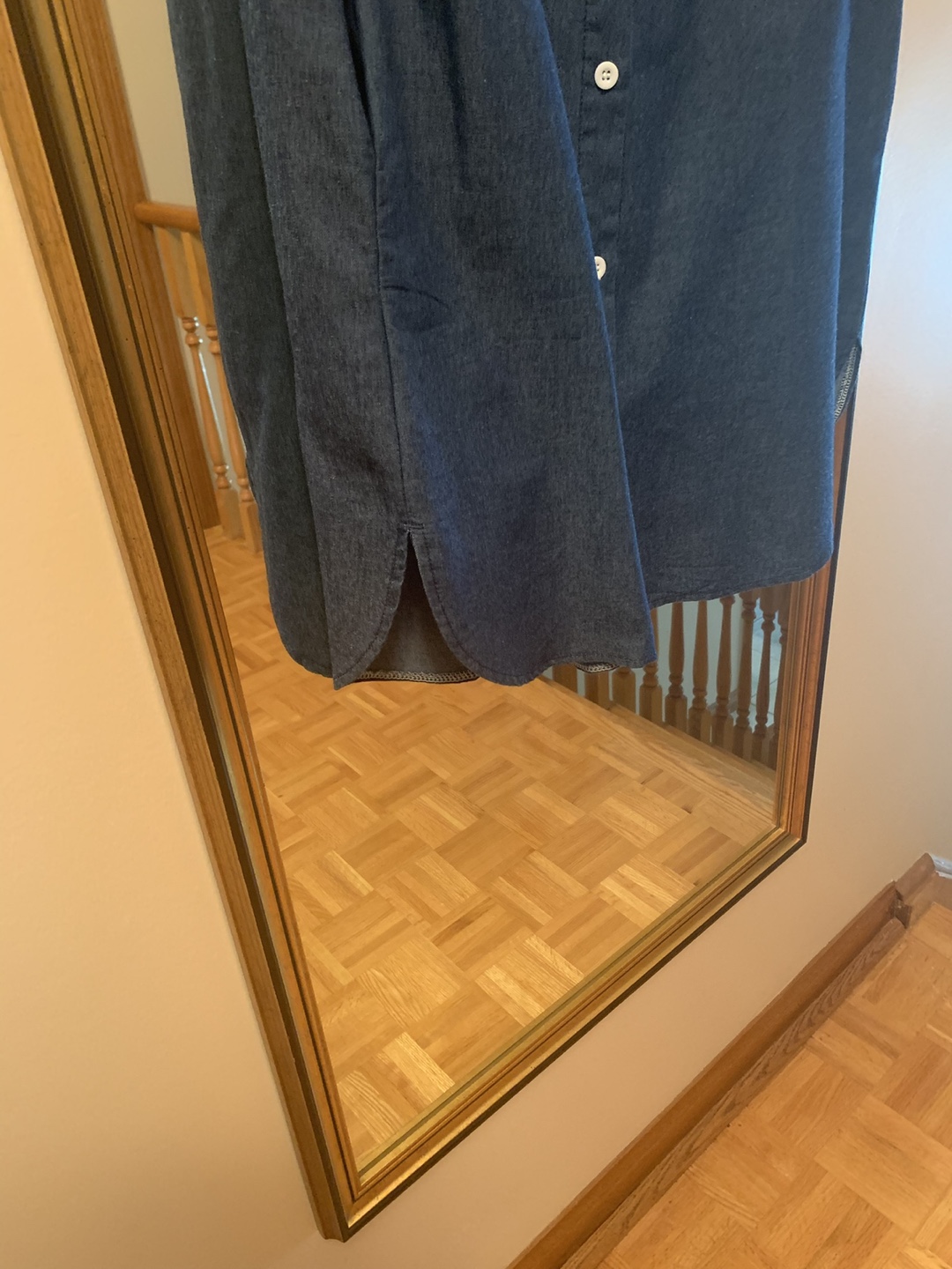 Cameo Denim Shirt Dress - Size Medium - photo 2