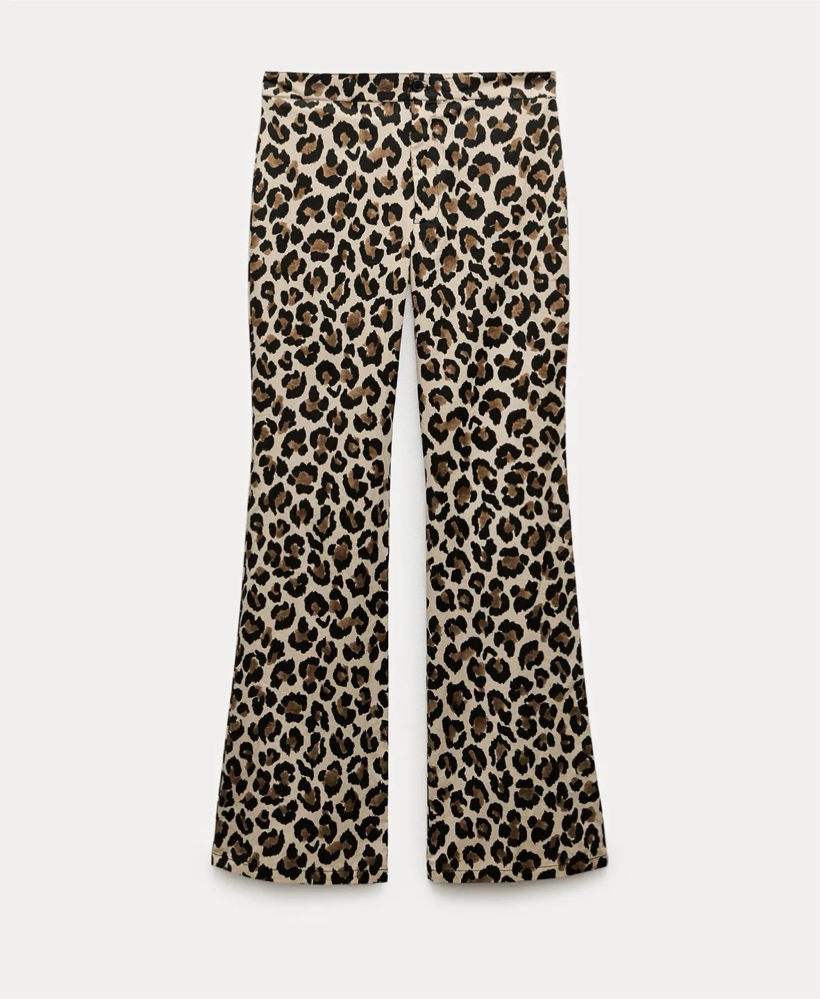 Zara Animal Print Flared Pants thumbnail