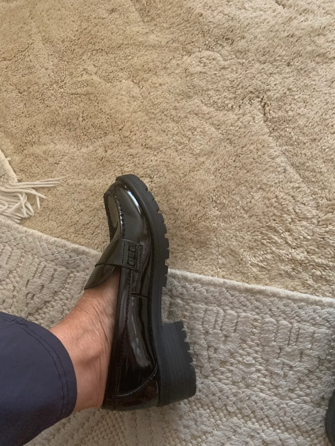 Old Navy Black Loafers - Size 8 image indicator(2)