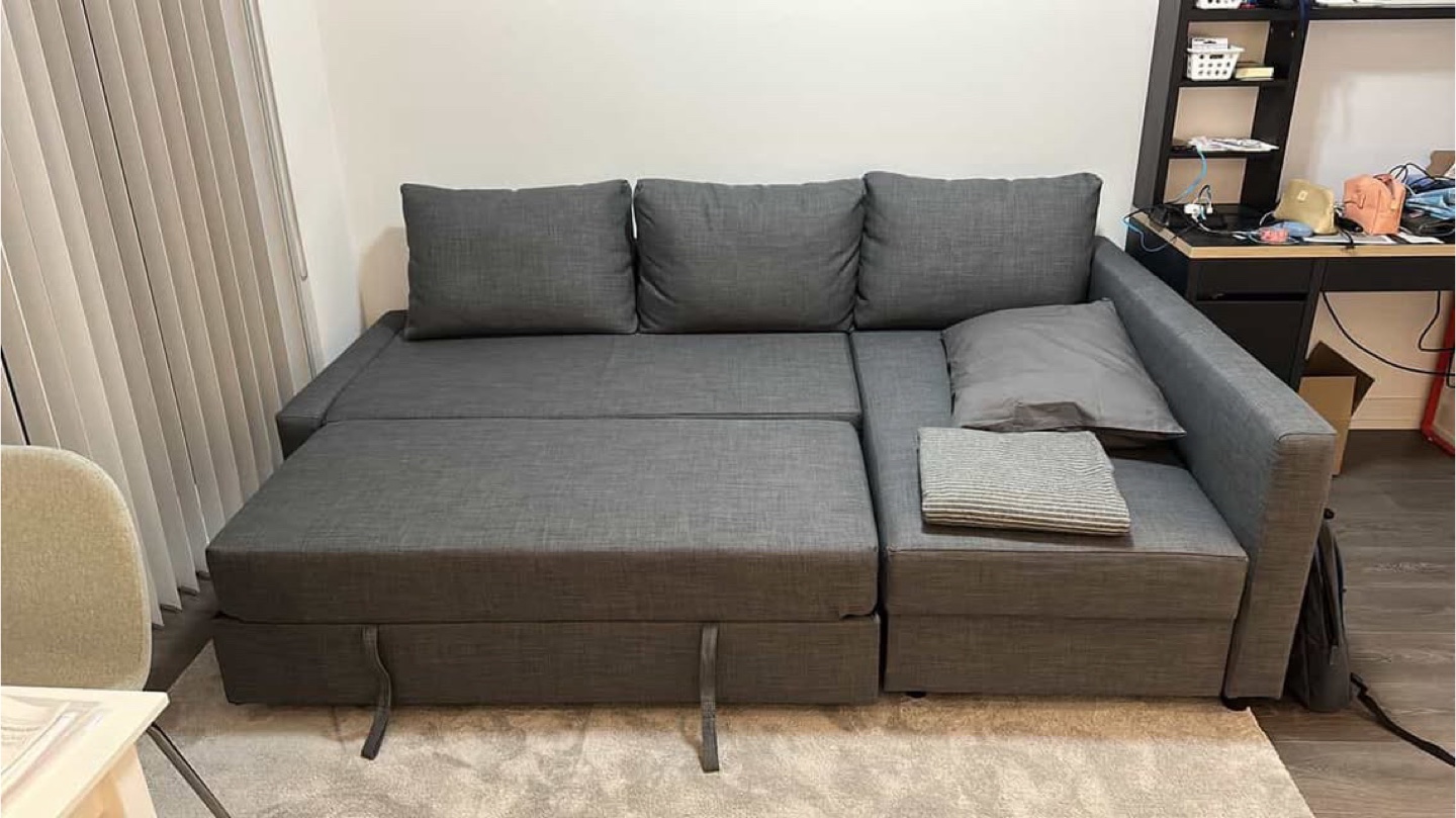 IKEA Friheten Sleeper Sectional Sofa - Grey
