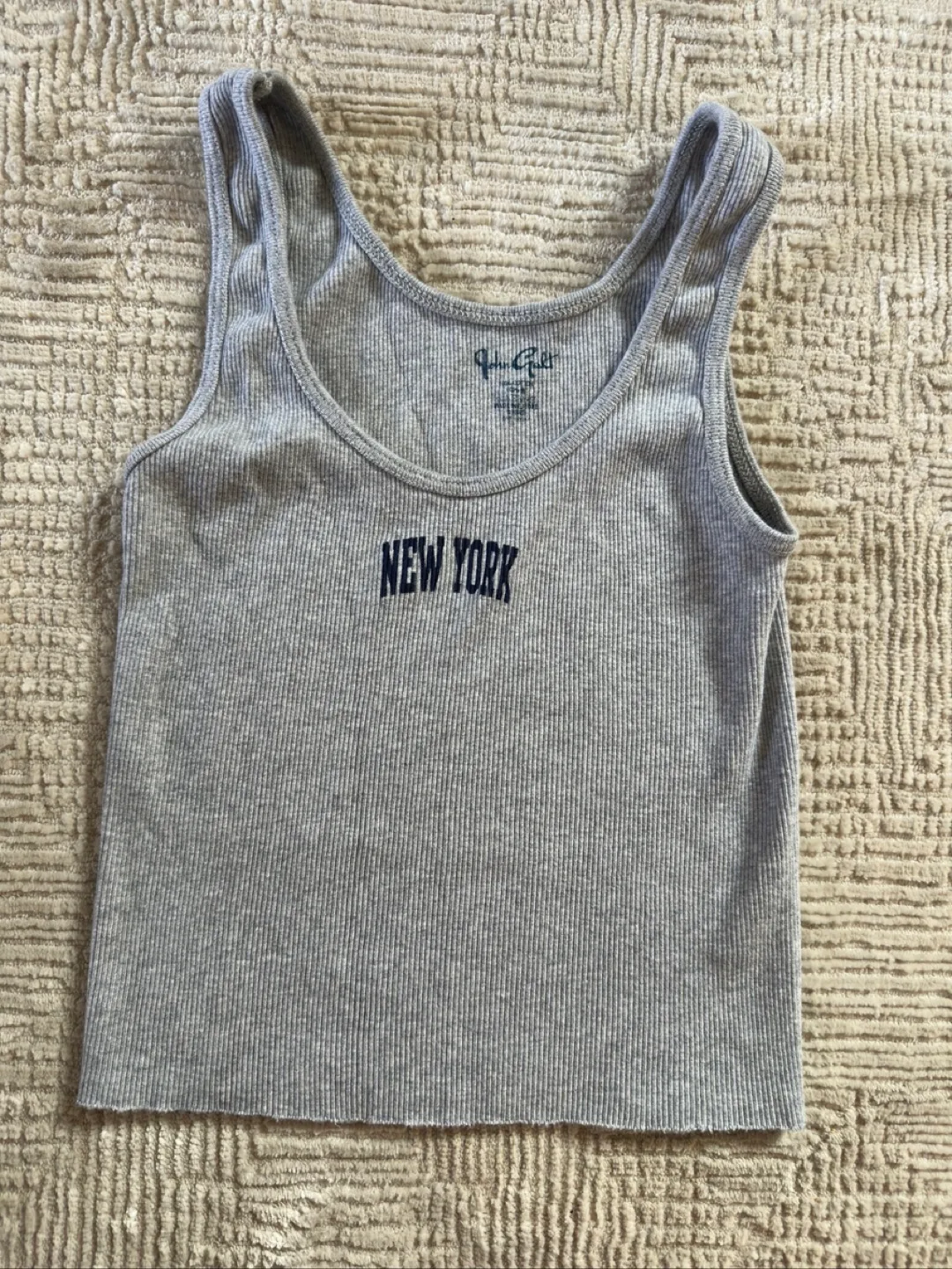 Brandy Melville Grey New York Tank Top thumbnail