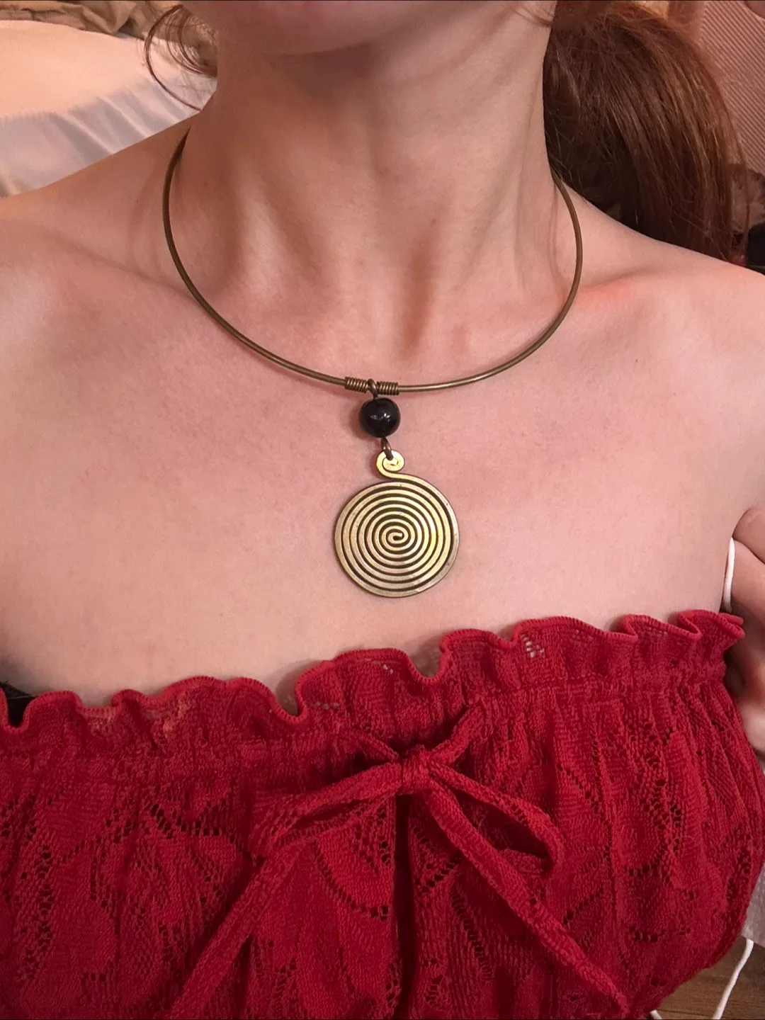 Necklace with Spiral Pendant thumbnail