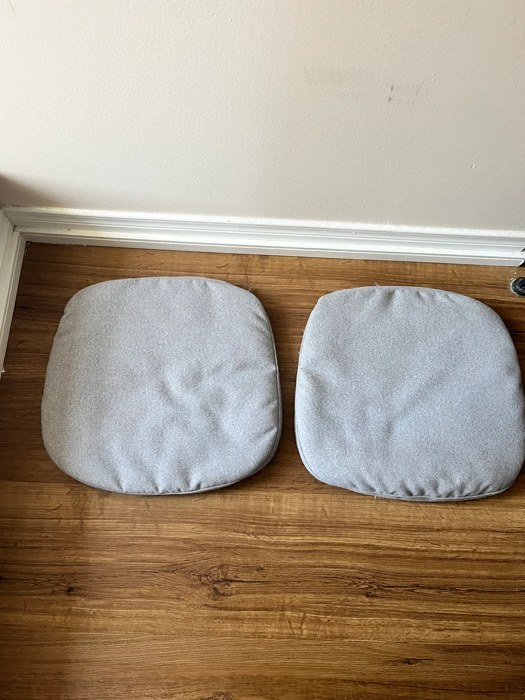 IKEA ÄLVGRÄSMAL Grey Chair Pads Cushions - Set of Two thumbnail