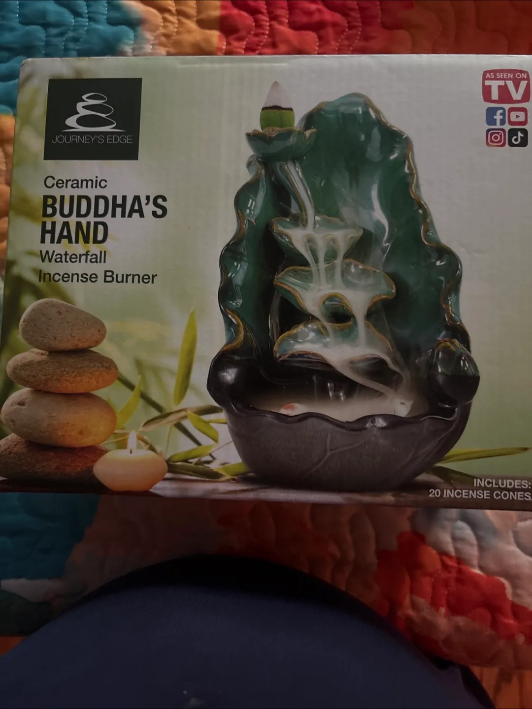 Journey's Edge Buddha's Hand Incense Burner thumbnail