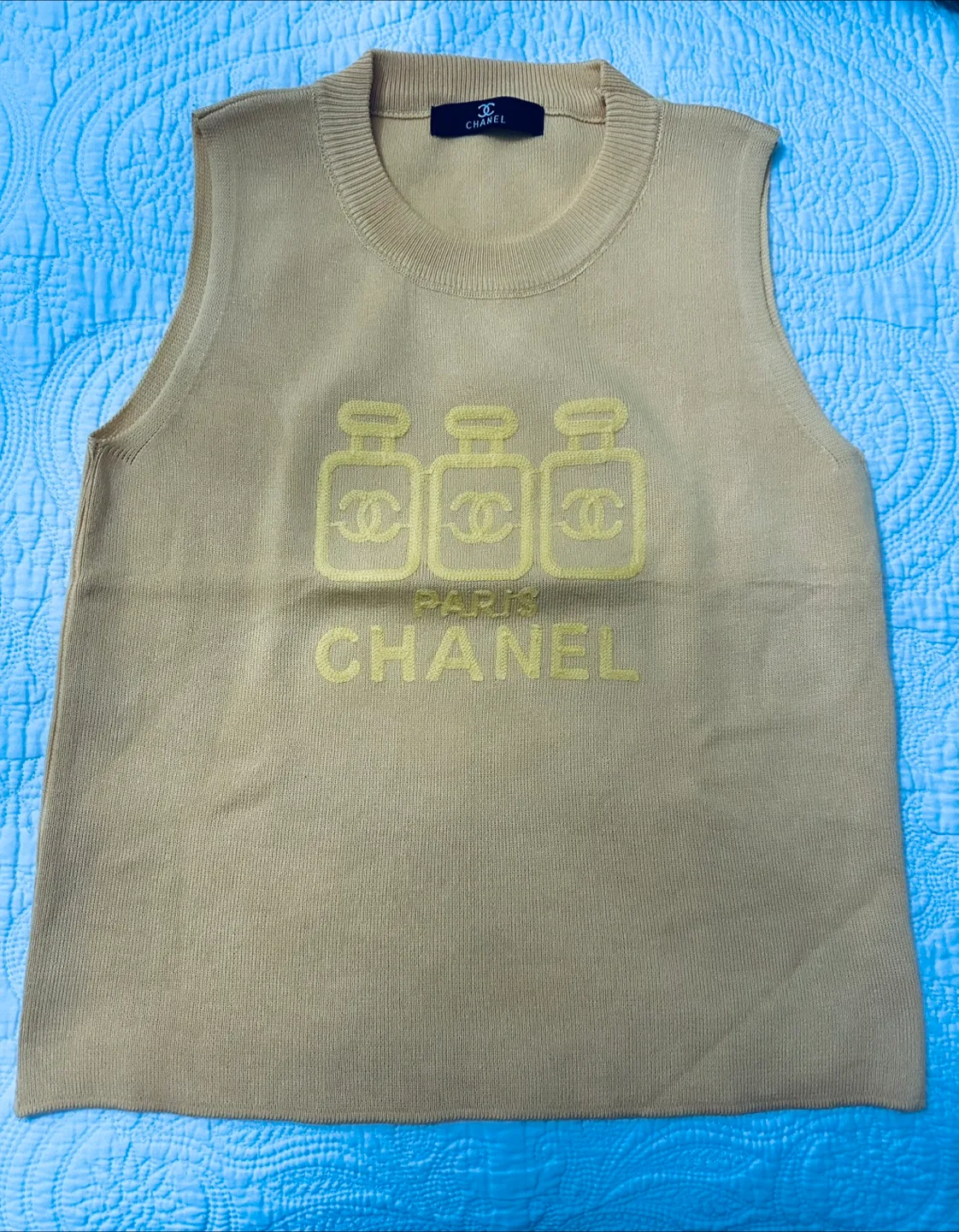 Chanel Paris Sleeveless Knit Top thumbnail