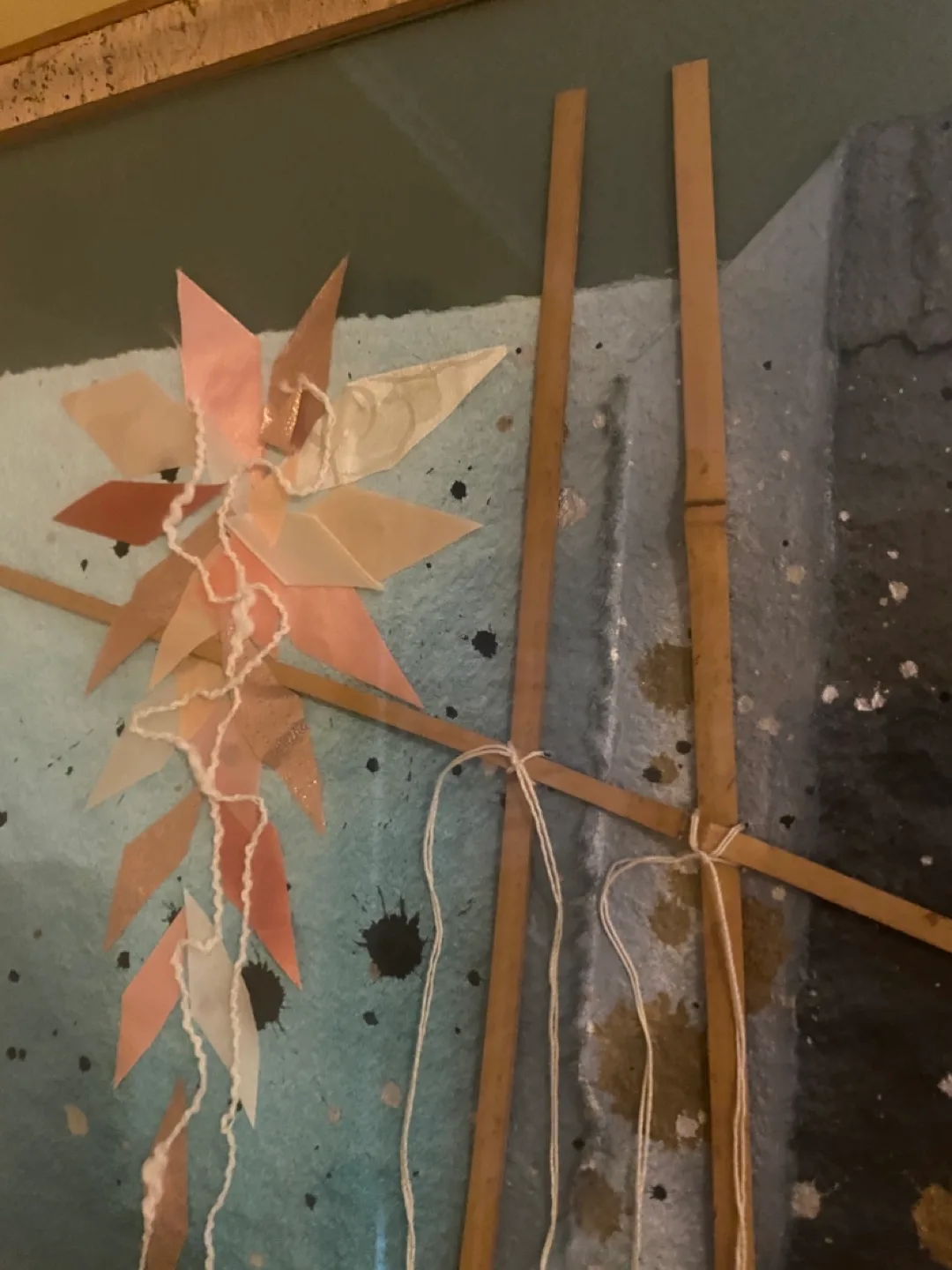 Original Framed Artwork, Handmade paper w/ embellishment image indicator(6)