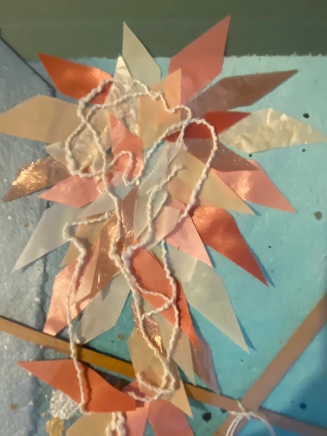 Original Framed Artwork, Handmade paper w/ embellishment image indicator(2)