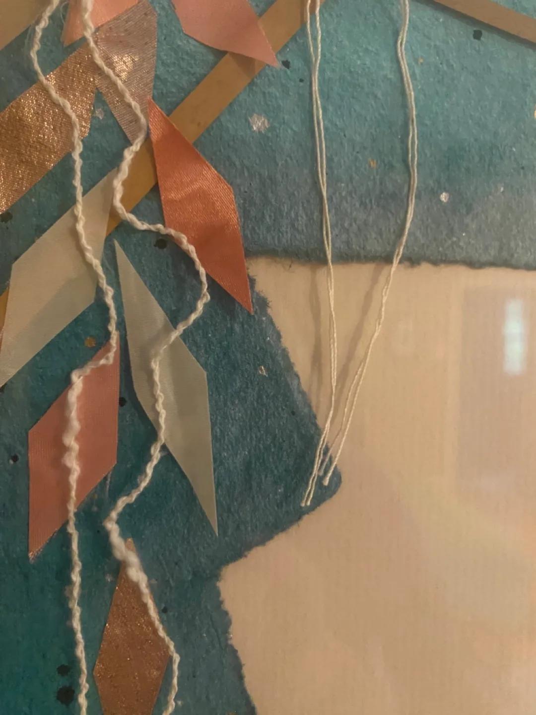 Original Framed Artwork, Handmade paper w/ embellishment image indicator(7)