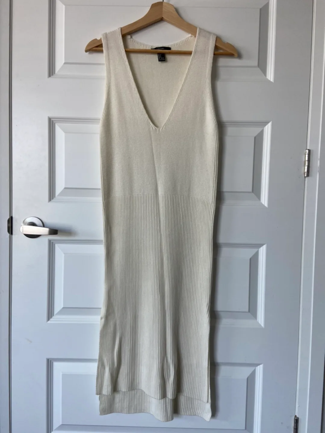 Forever 21 Cream Knit Dress - Size Small thumbnail