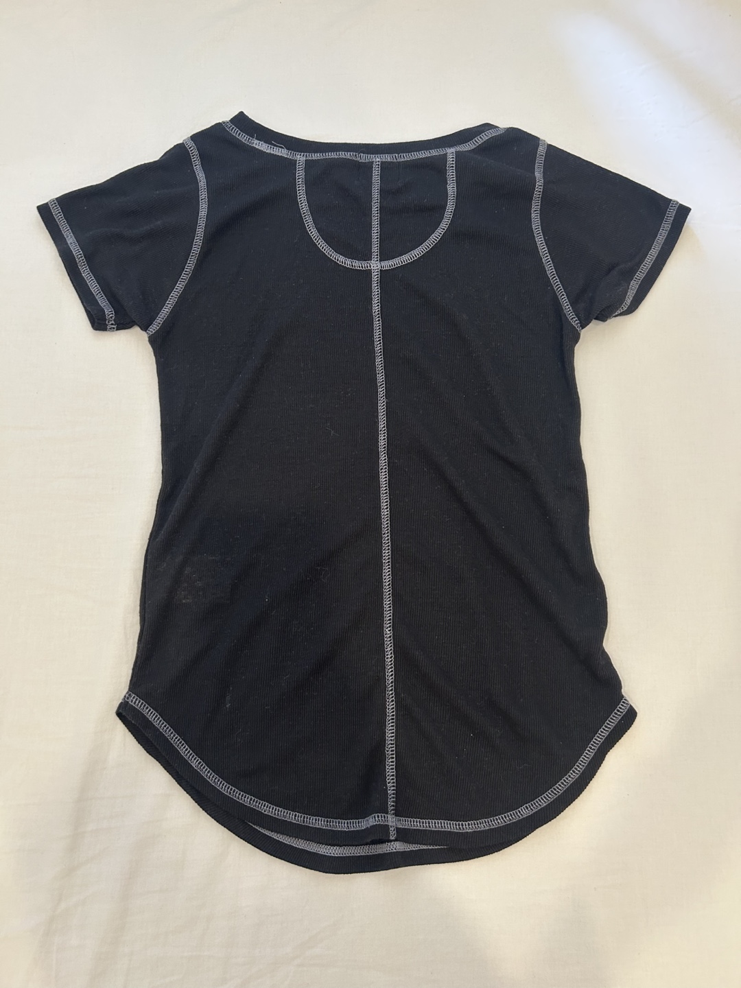 Coen Black Ribbed Tunic Top - photo 2