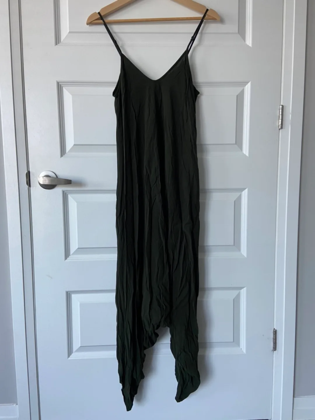 Silence + Noise Olive Green Jumpsuit - Size S thumbnail