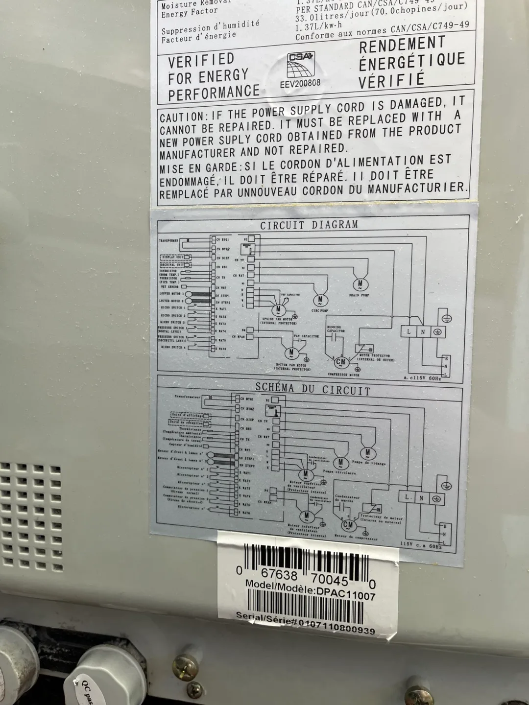 Danby Portable Air Conditioner image indicator(4)