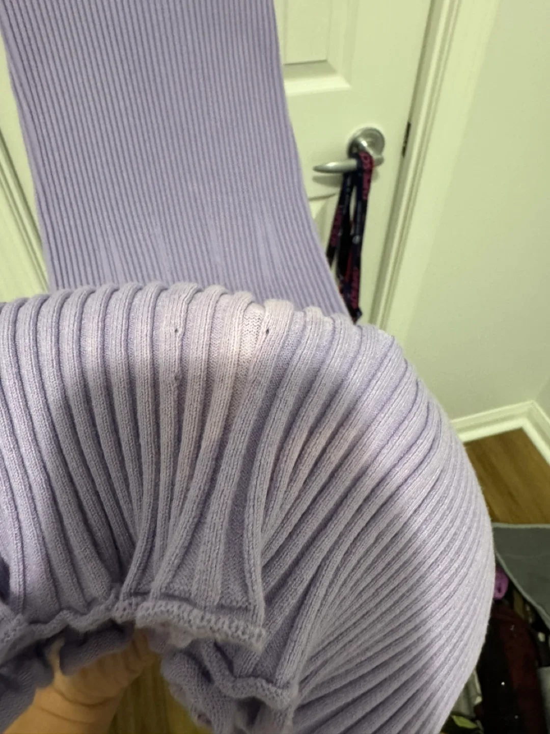 Zara Lilac Ribbed Sleeveless Dress image indicator(5)