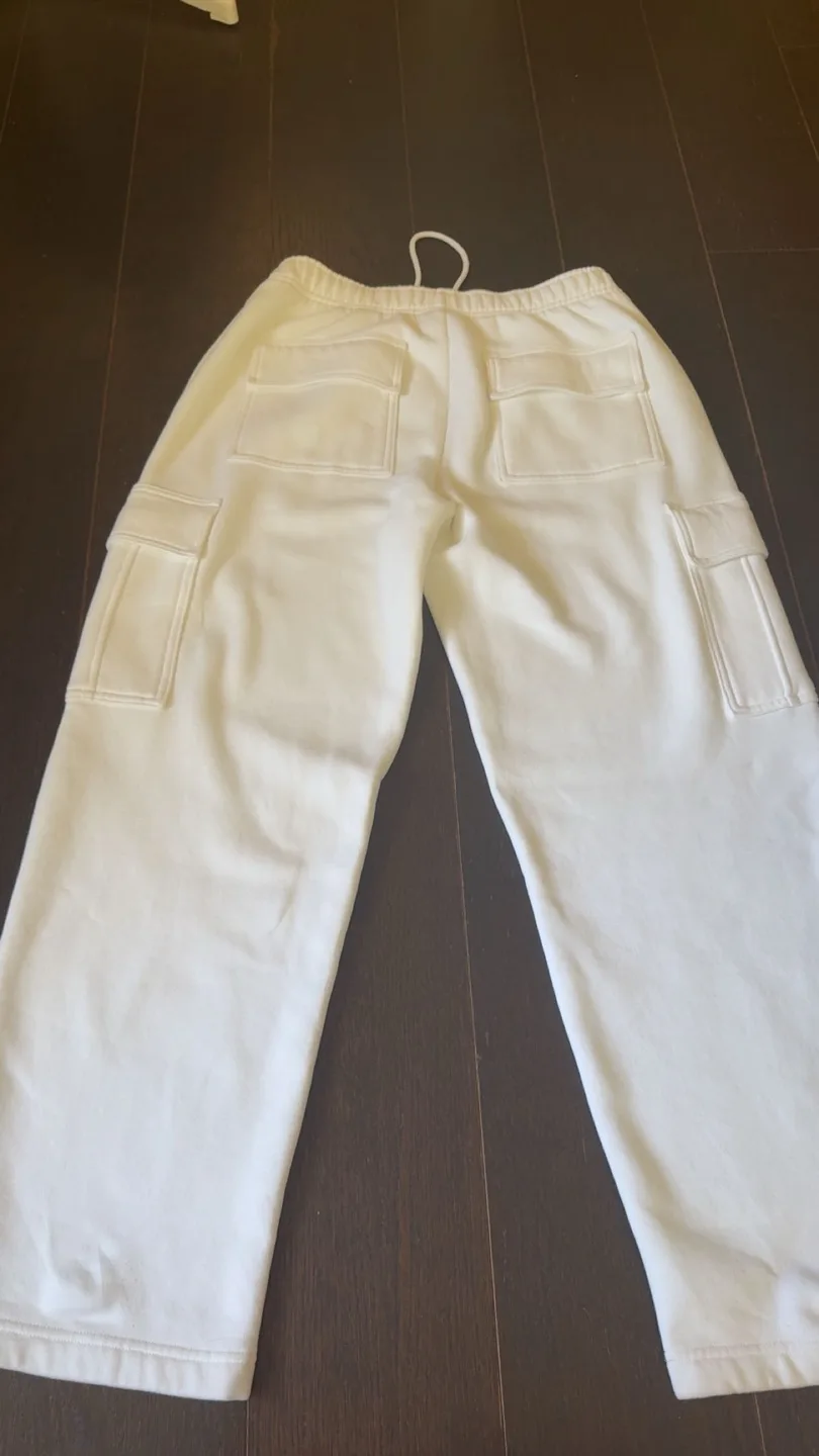 TNA Sweatfleece Cozy Mega Fit WhiteCargo Pants image indicator(2)