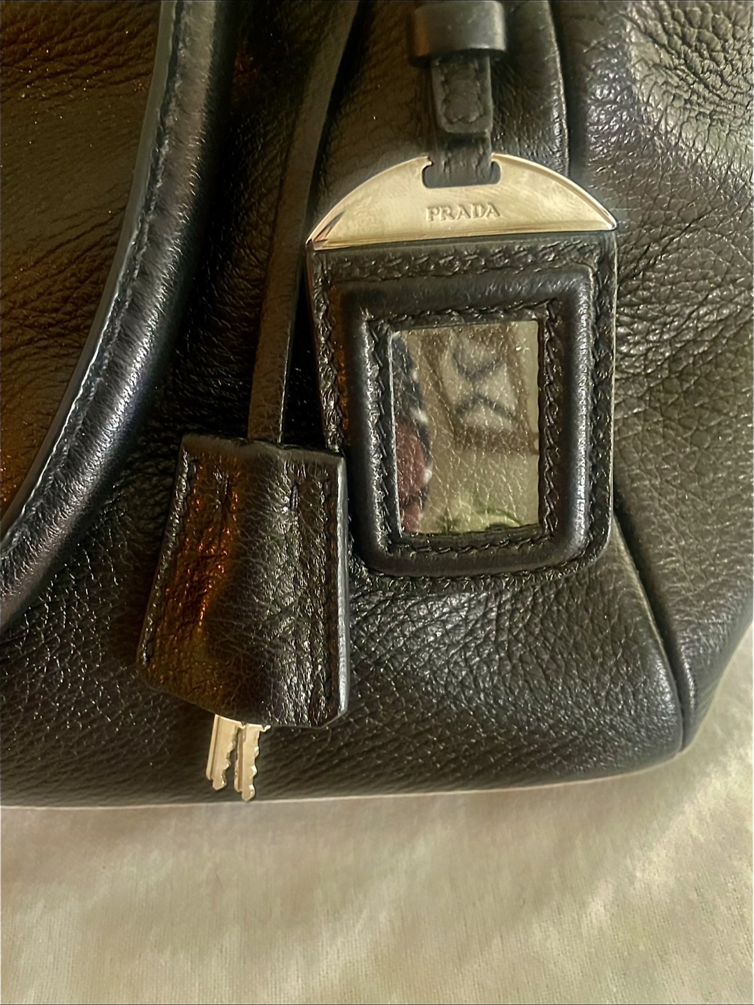 Prada Vitello Daino Leather Double Handle Satchel Bag BR5128 - photo 2