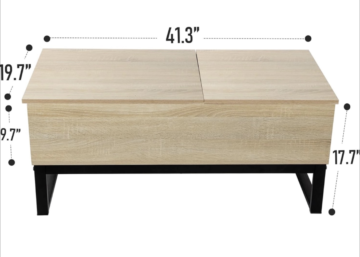 Lift Top Coffee Table with Hidden Storage - photo 3
