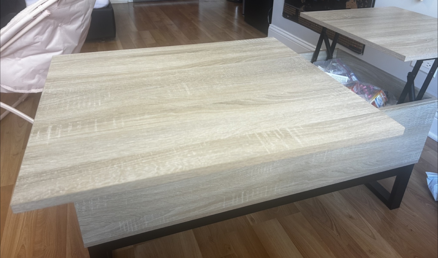 Lift Top Coffee Table with Hidden Storage - photo 4