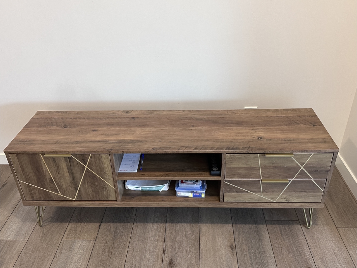 HOMCOM TV Stand, with Storage Cupboard and Drawers. - photo 2