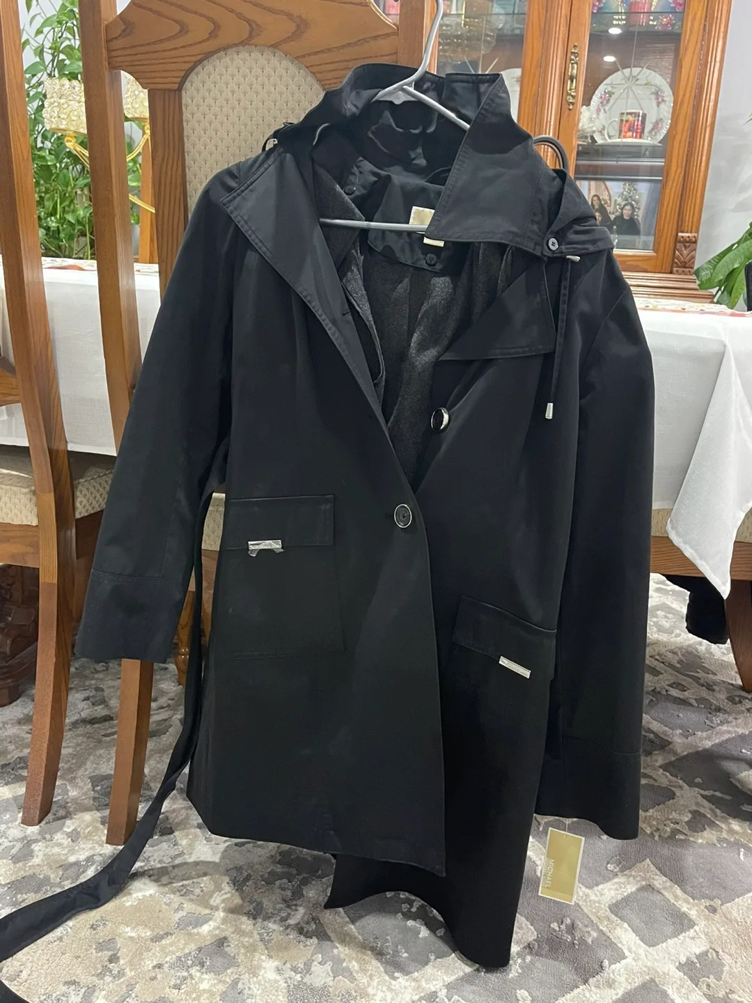 Michael Kors Black Raincoat (women) 2 sizes thumbnail