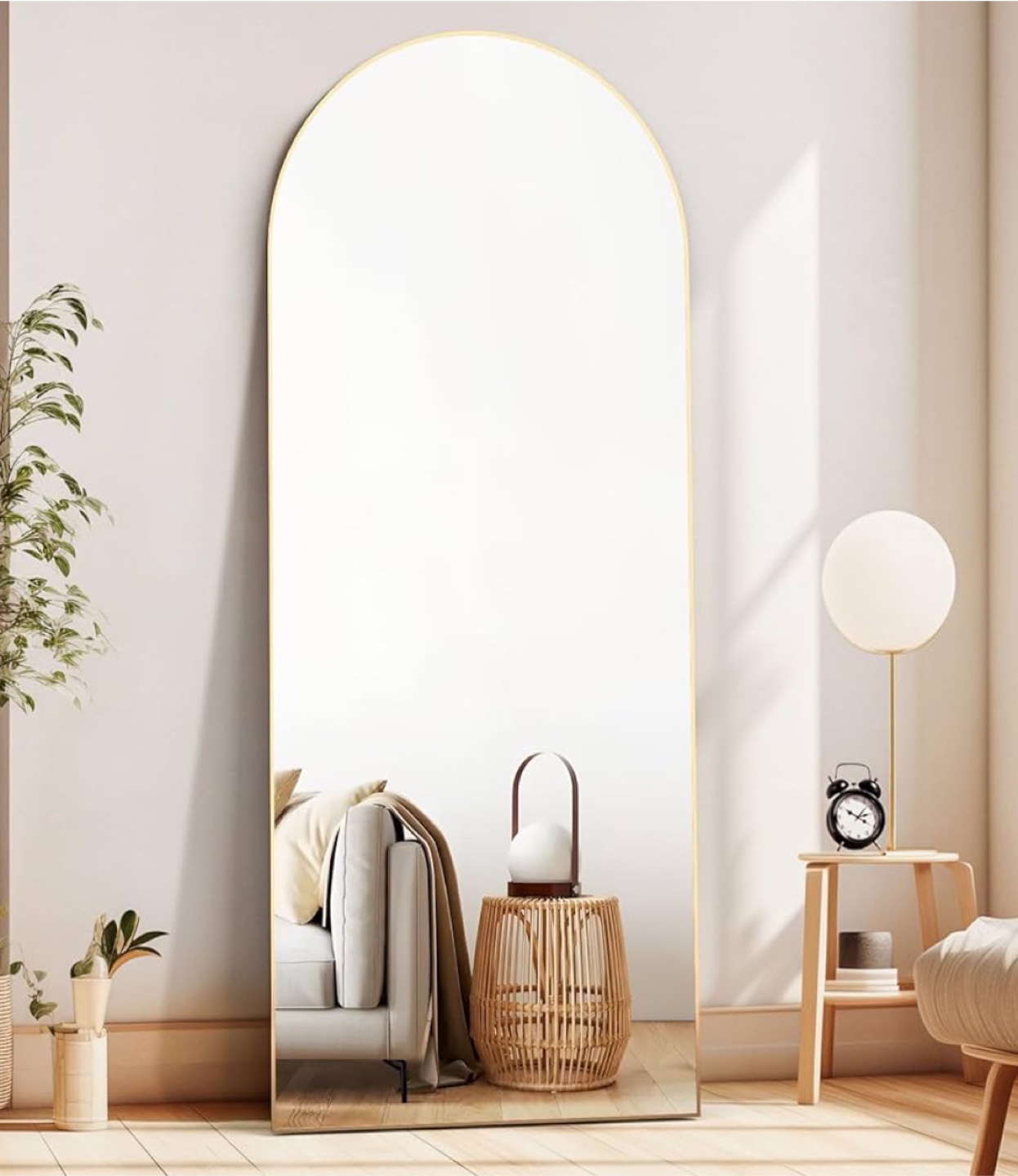 Arched Full Length Mirror 65" × 24