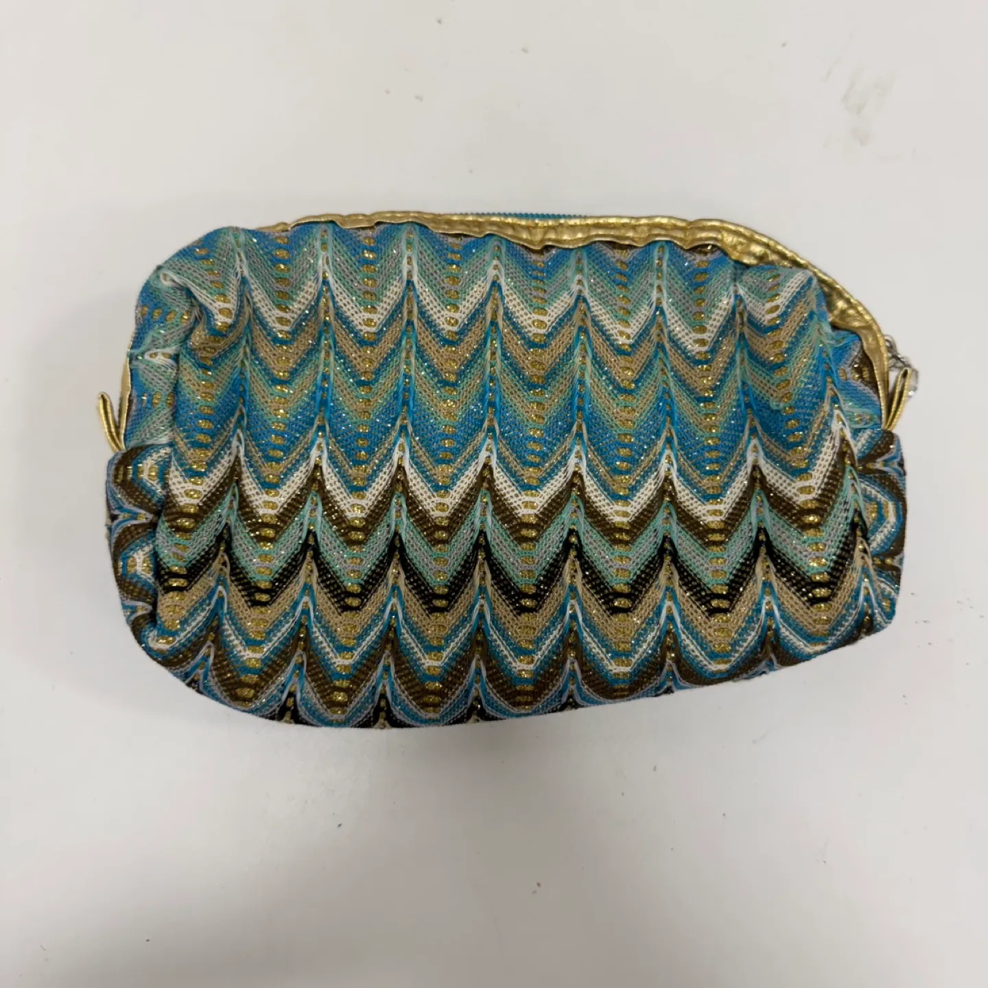 Vintage Zigzag Patterned Clutch thumbnail