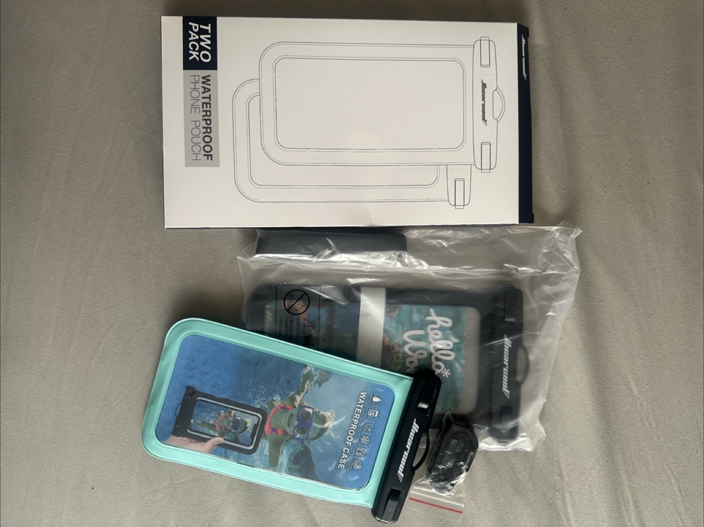 New Mearcool Waterproof Phone Pouch - 2 Pack