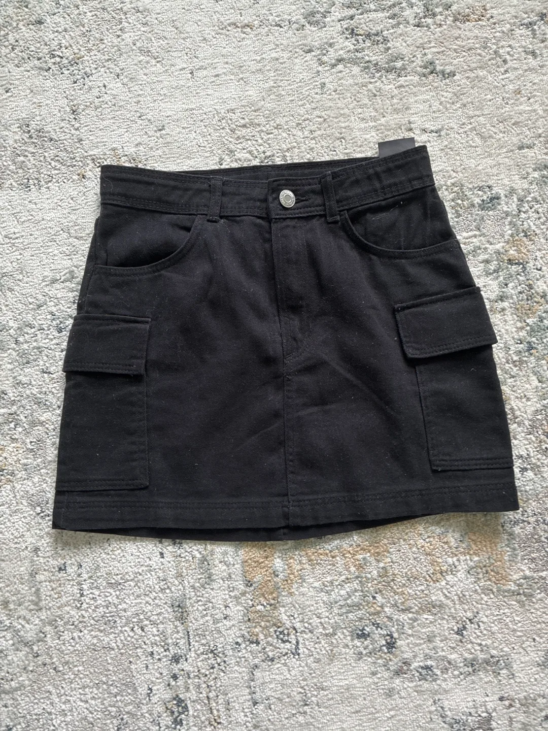 Black Mini Cargo Skirt thumbnail