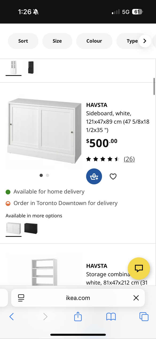 IKEA HAVSTA Sideboard, White - photo 5