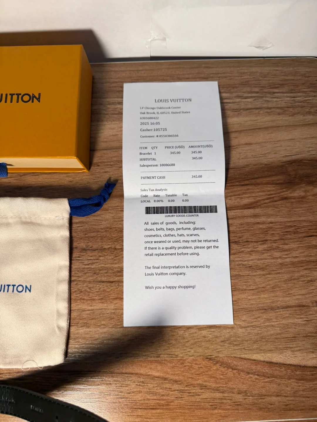 Louis Vuitton Black And Silver Bracelet image indicator(3)