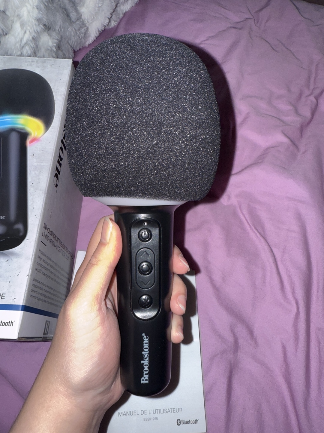 Brookstone LED Microphone & Wireless Speaker - photo 2