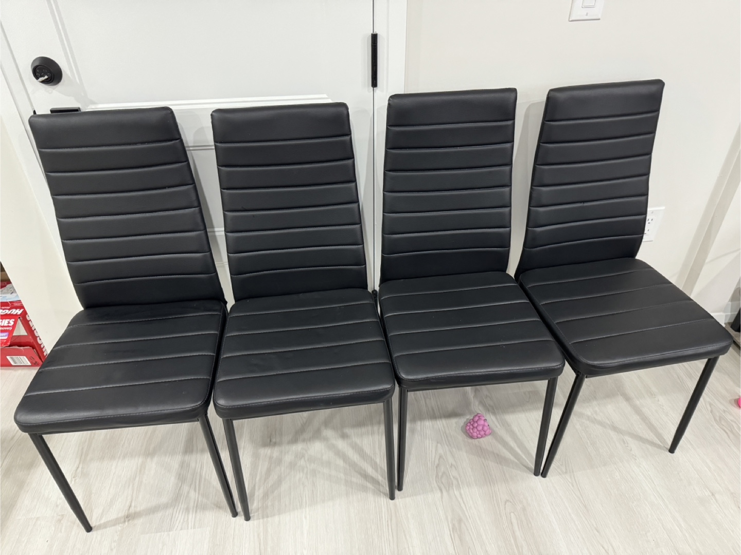 Black Dining Table with 4 Chairs - photo 3