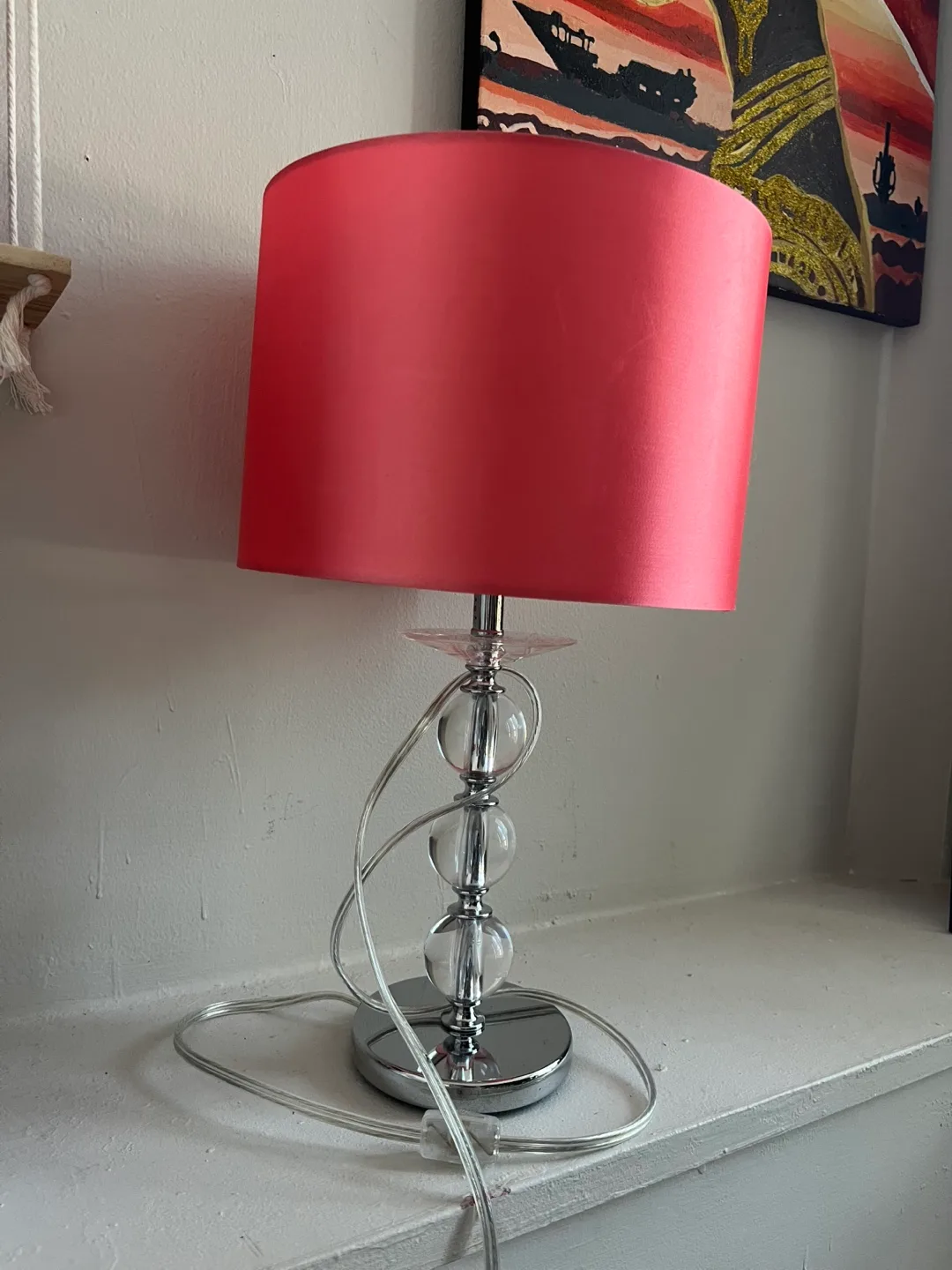 Pink Table Lamp | perfect for girls room thumbnail
