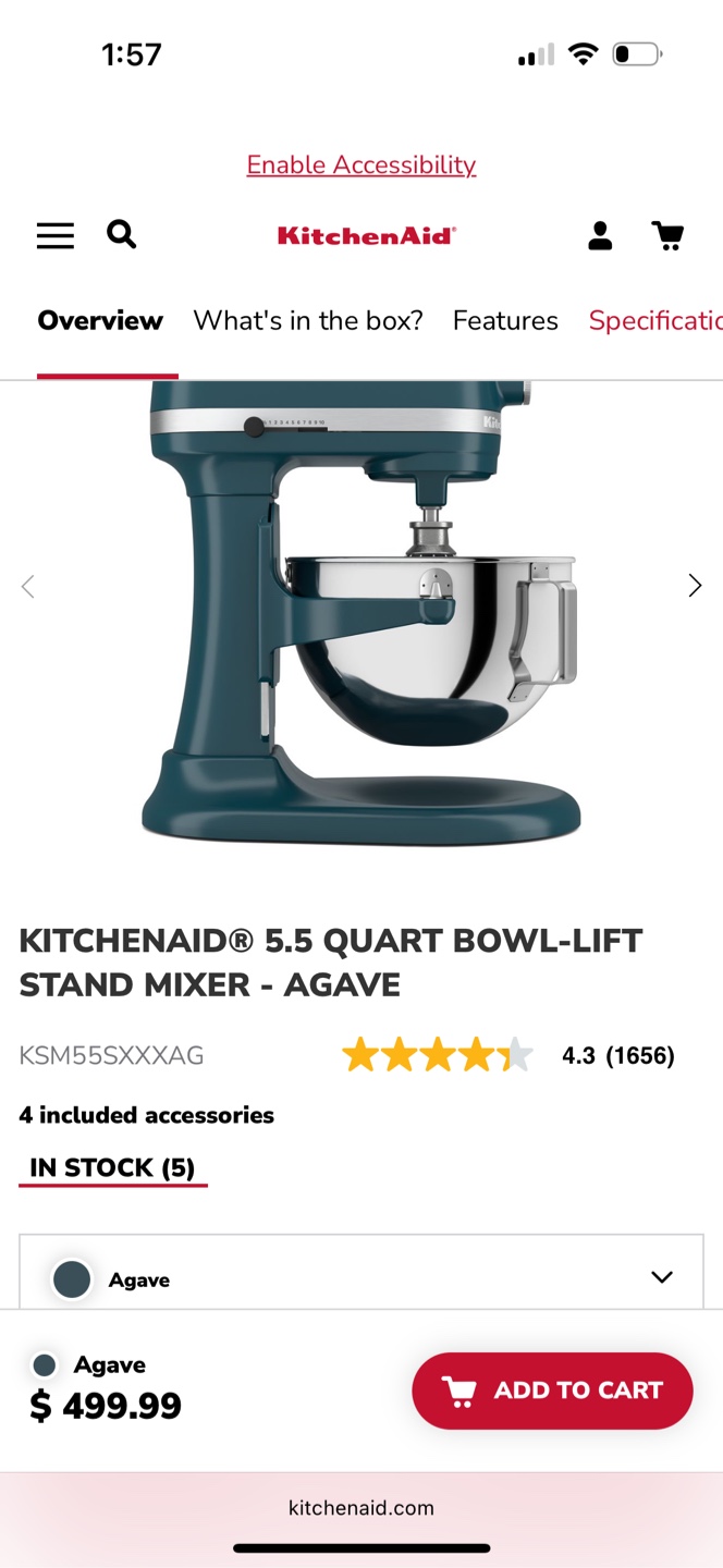 KitchenAid Bowl-Lift Stand Mixer & Accessories - photo 5