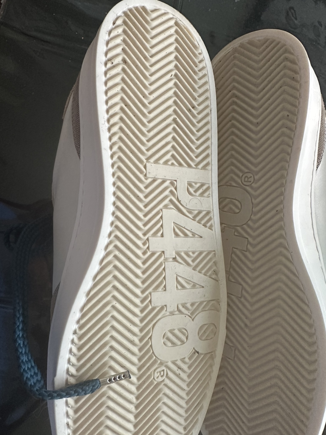 P448 White/Brown Leather Sneakers - photo 5