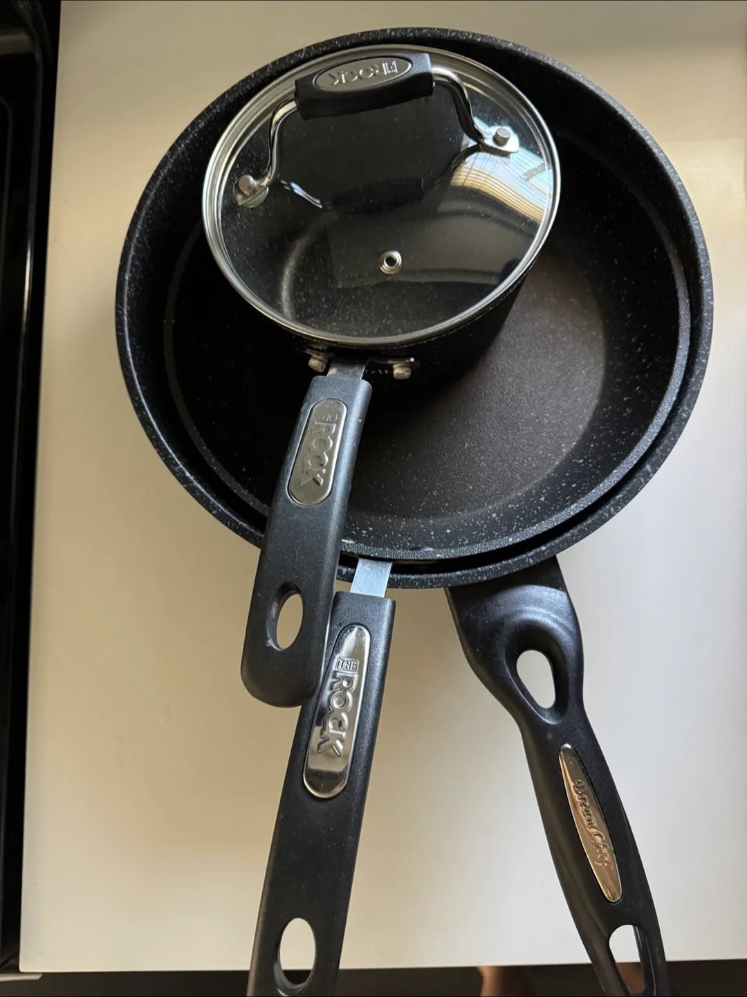 Frying Pan and noodle pot set of 3 + Free Utensil container thumbnail