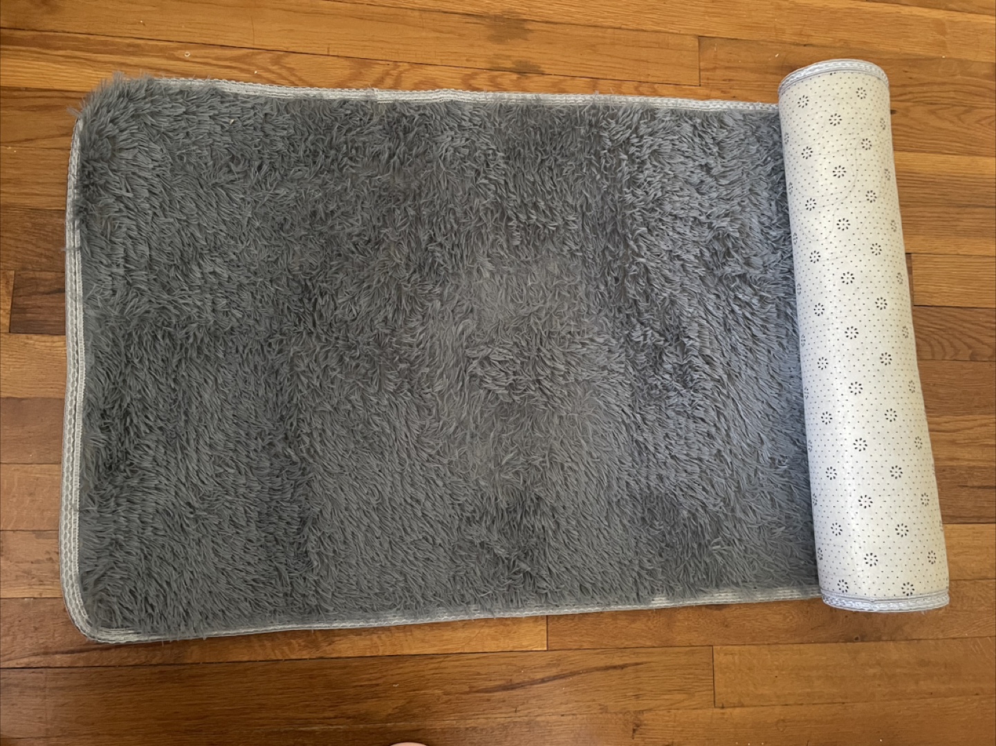 Move-Out Sale Soft Gray Shag Rug