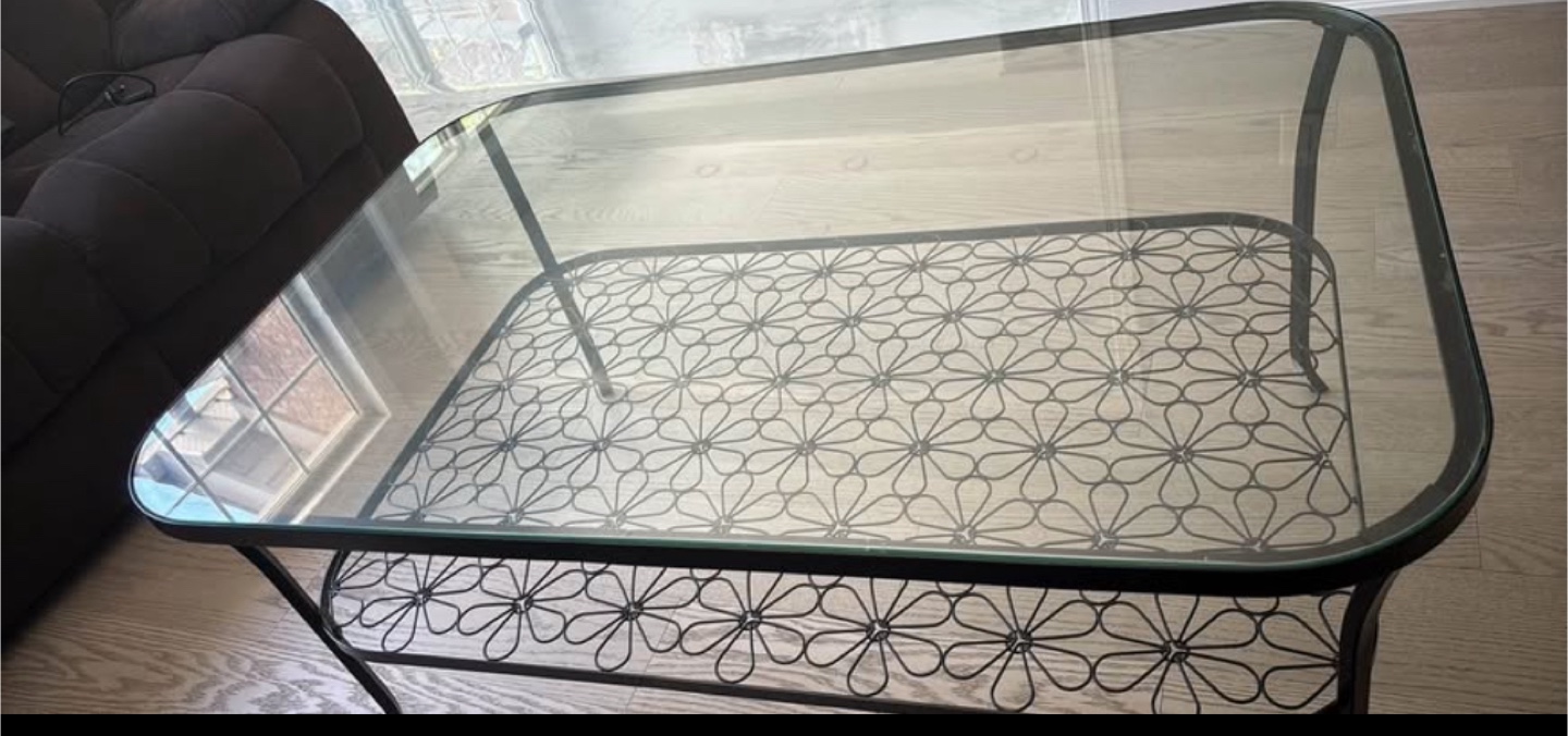 Glass Top Coffee Table